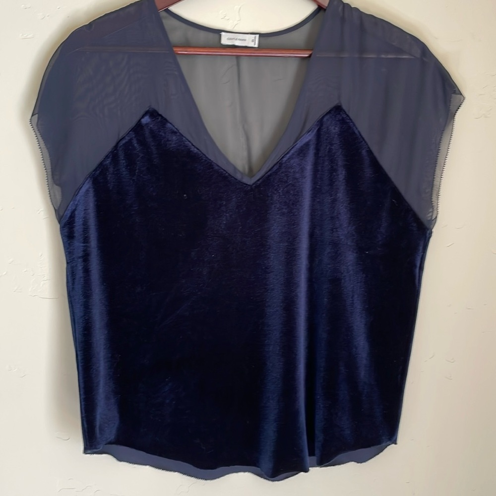 Gentle Fawn Velvet Sleeveless Shirt